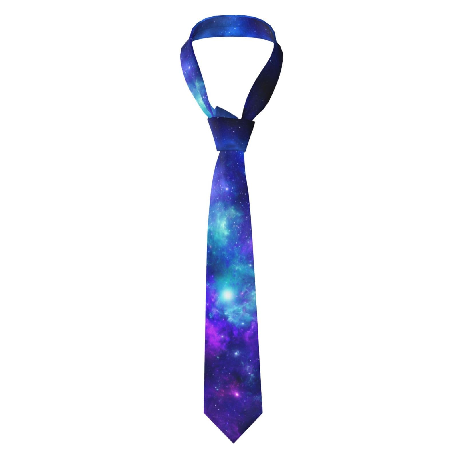 Anceky Men's As Pic Star Galaxy Universe Fashion Neckties