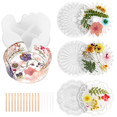 Stampi in Resina Coaster, Kit di Stampo in Resina