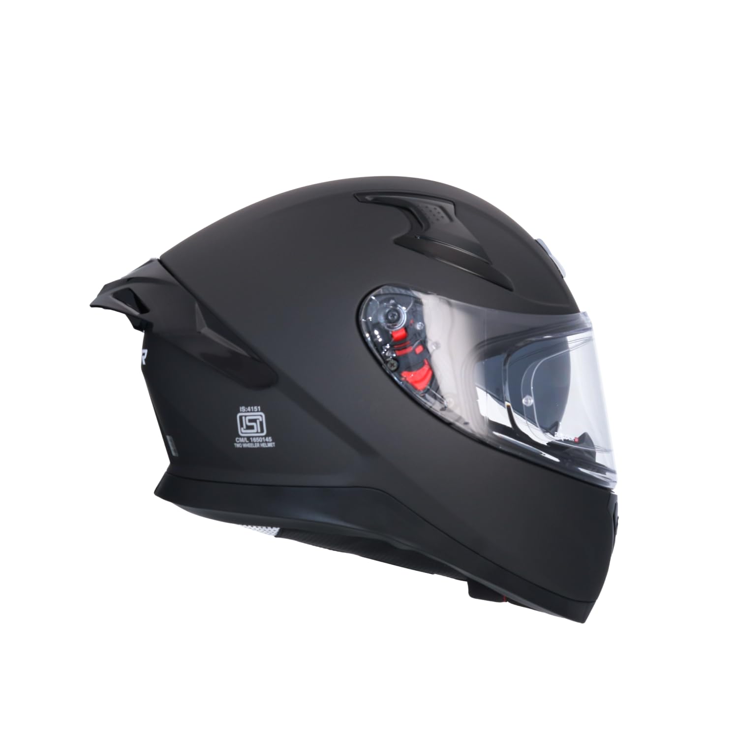 Casco AXOR Apex Solid Casco Integral de Moto Negro Mate con Pantalla Extra y Lente Solar, Diseño Deportivo, Talla XXL