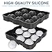Premium Ice/Cake Ball Maker, Whiskey Ice Mold, 9 Spherical Balls Ice Tray makes 1.8