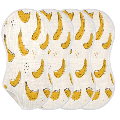 Kigai Bananas Baby Burp Cloths Extra Soft and Absorbent Burping Rags Cotton Burping Clothes Baby Washcloths for Newborn Boys Girls - 1 Pack3