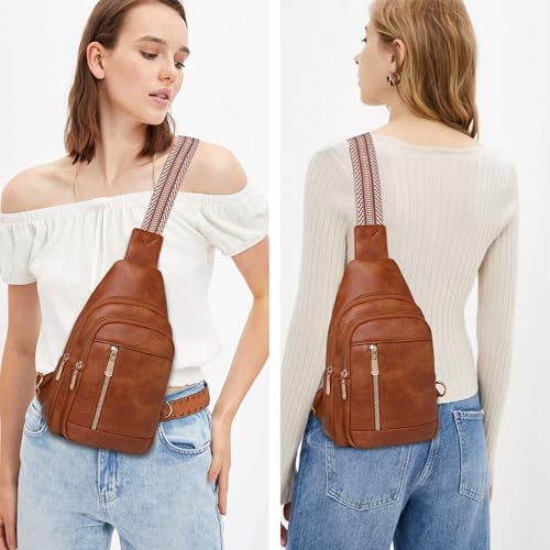 YYW Crossbody Bag for Women Sling Bag Leather Cross Body Chest Purse Handbag2