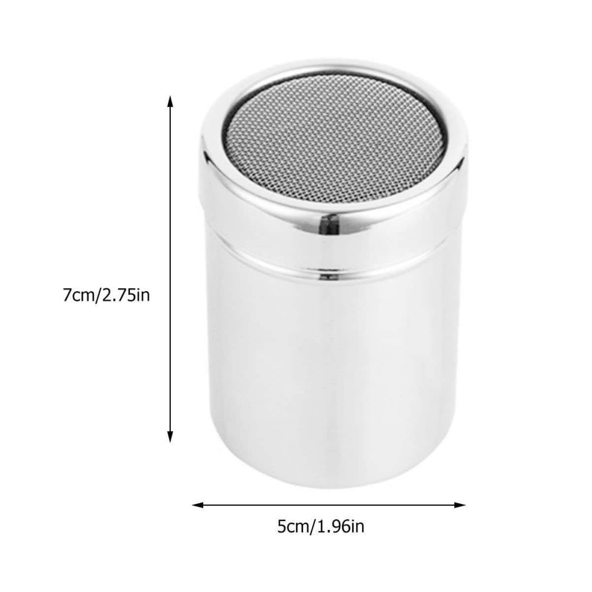 Luxshiny Flour Dispenser Shaker Pepper Shaker Seasoning Shaker Sugar Shaker Made of Stainless Steel Air-tight Design Easy to Cle