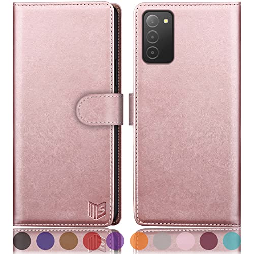 Housse Samsung Galaxy A03S or rose idéale pour sécuriser vos cartes en voyage