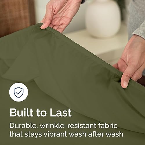 Miniatura 28 de King Fitted Bed Sheet - Bottom Single Fitted Sheet Only - Ultra-Soft Hotel Luxury Bedding w/ 8-16 Inch Deep Pockets - Breathable, Cooling & Wrinkle