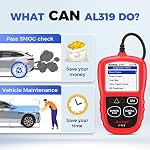 Autel Professional OBD2 Scanner AL319 Code Reader, Enhanced Check and Reset Engine Fault Code, Live Data, Freeze Frame, CAN Car Diagnostic Scan Tools for All OBDII Vehicles After 1996, 2026 Updated T2