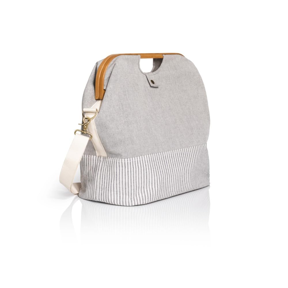 Prym - Canvas und Bambus (40,5 x 25 x 45 cm) Grau Reisetasche - 1 Stück