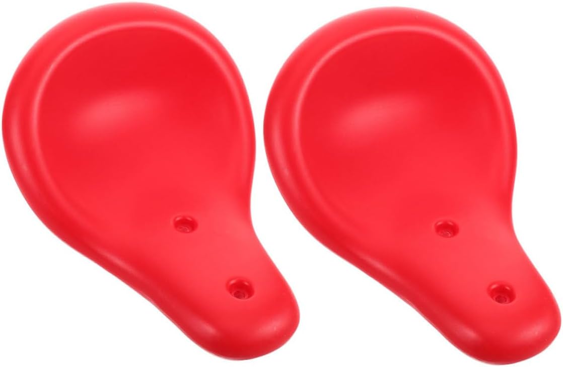 UPKOCH 2pcs Seesaw Seat Replacement Ergonomic Plastic Swing Seat for Outdoor Playgrounds Weather-Resistant Fitness Equipment Accessories Red for Parks and Community Spaces