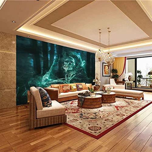 Poster mural canevas crâne abstrait 3D décor de qualité HD - 6
