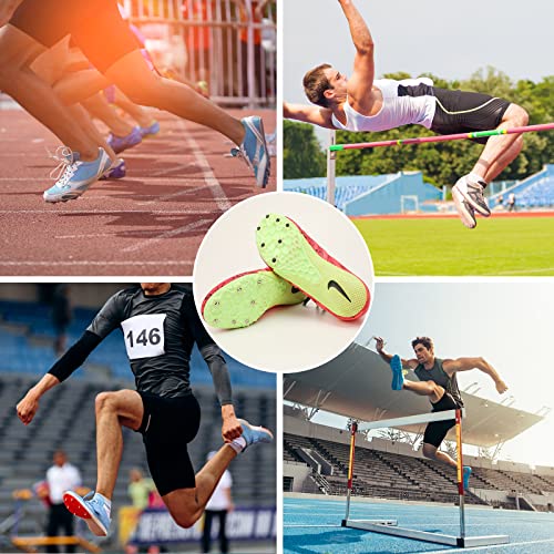Image of 3.2mm 1 /8 Inch Track Spikes, 100 Pieces Hard Steel Spikes for Track Shoes, Track and Cross Country Spikes with Spike Wrench, Replacement Spikes for Sprint Sports Short Running Shoes