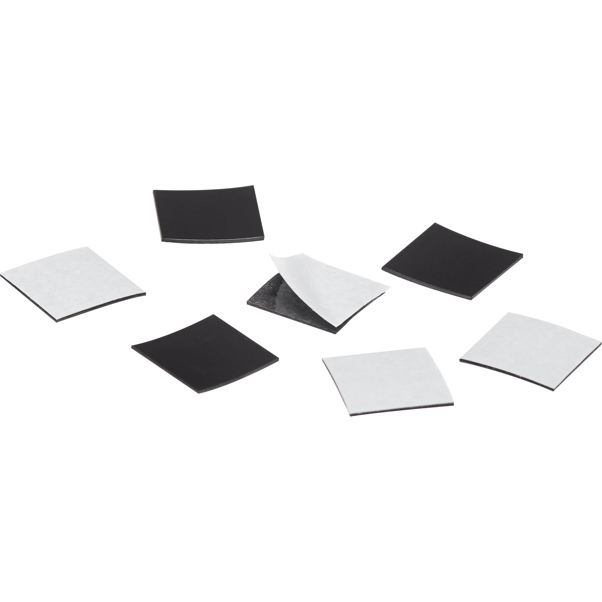 magnetoplan Takkis auf Blisterkarte, 140 Stk.| BxH 15x15 mm | Magnetische Quadrate selbstklebend | Ideal als Whiteboardmagnet oder magnetische Fotoecken | Flexibles Befestigen für Haushalt und Büro