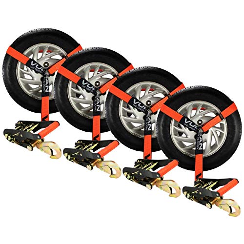 VEVOR Car Tie Down Straps Kit, Lasso Style 2 X 120 Tire