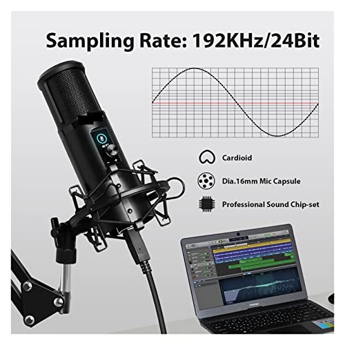 Microphone USB haute résolution à condensateur directivité cardioïde avec finitions premium - 5