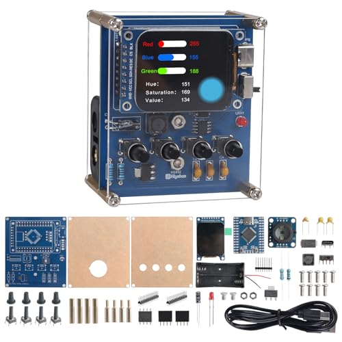 BANRIA DIY Color Recognition Soldering Kit with TCS34725 Sensor, STEM Electronics Project to Learn RGB & HSV, 1.69'' TFT Display, 4 Modes Color Learning Kit