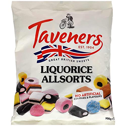 Taveners Liquorice Allsorts - Lakritzmischung, 1 kg