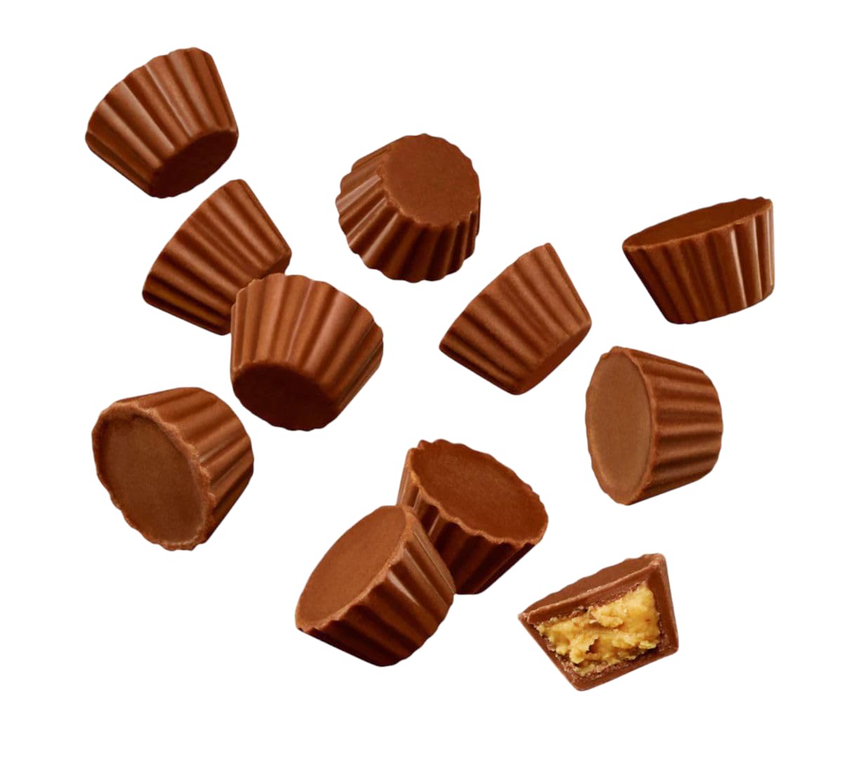 Individually Wrapped American Sweets Compatible with Reese's Mini Cups - Milk Chocolate Peanut Butter Mini Cups (500g)