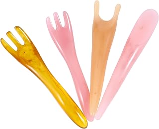 HAPINARY 4 Pçs Massageador Gua Sha Massageador Facial De Enfermagem Pescoço Ombro Massageador Ponto De Gatilho Bastão De Massagem Caneta De Massagem Acupressão Placa De Raspagem Cera De