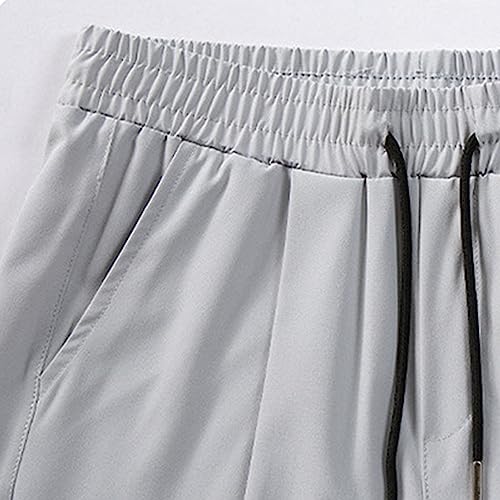 Pantalon ample fluide homme : jambe large décontractée en soie glacée - 6