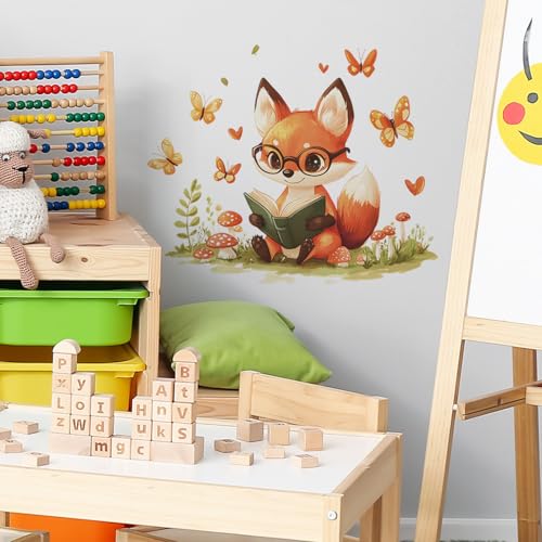 Wall decals Woodland Nursery Fox adhesivos de vinilo miniatura 6