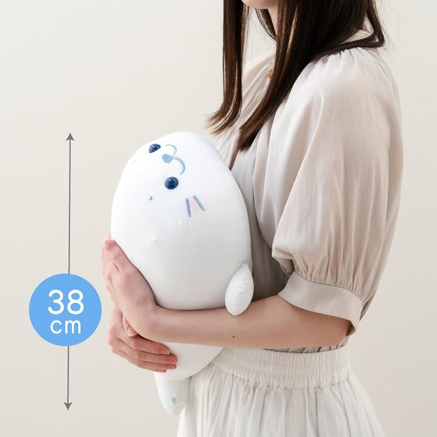 Amazon.co.jp: しろたん クール 抱き枕 ぬいぐるみ 38cm 単品