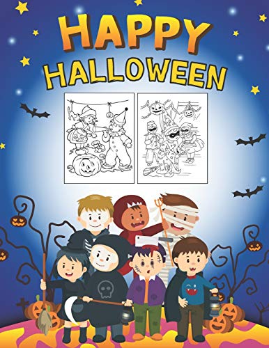 Happy Halloween: Coloring Book For Kids (Volume 1)