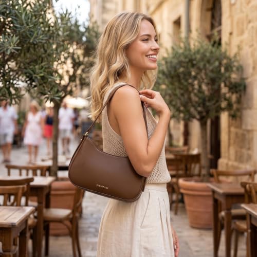 Image of JANSBEN Small Shoulder Bag for Women, Faux Leather Hobo Purse