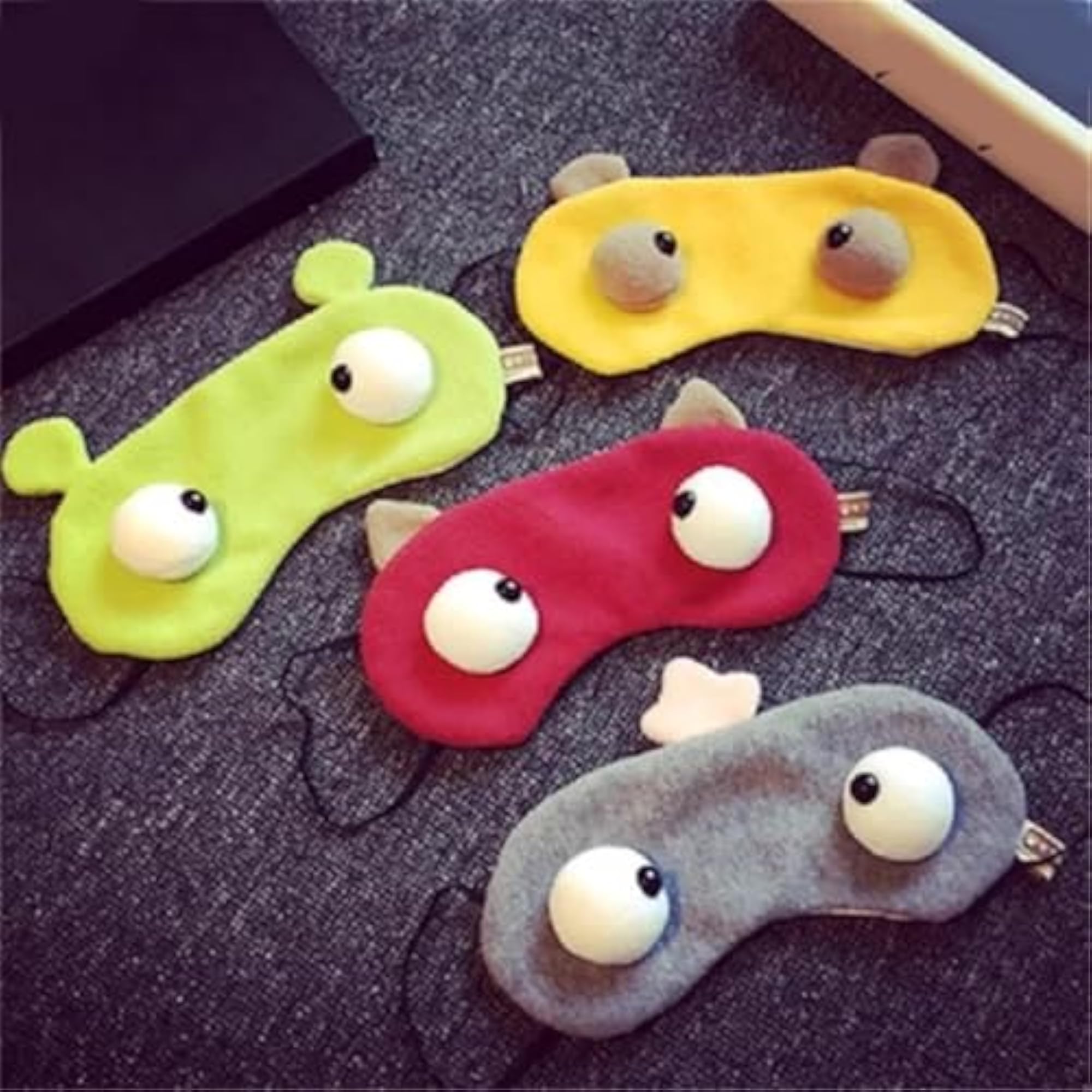 Funny Grey Sleeping Eye Mask for Girls and Boys