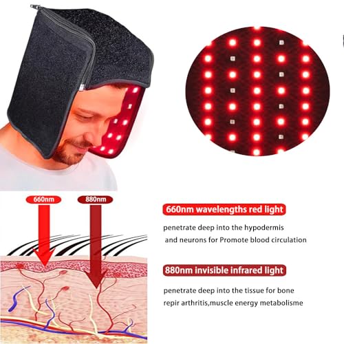 Capuchon thérapie lumière rouge solution efficace perte de cheveux - 3