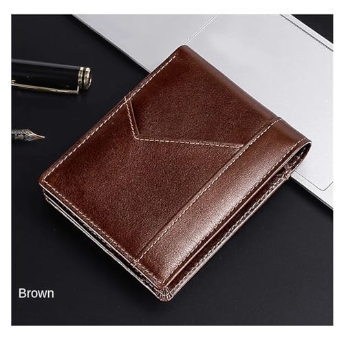 Leather Men's Wallet Anti RFID European & American Retro Oil Wallet for Men Bifold Male Purse4