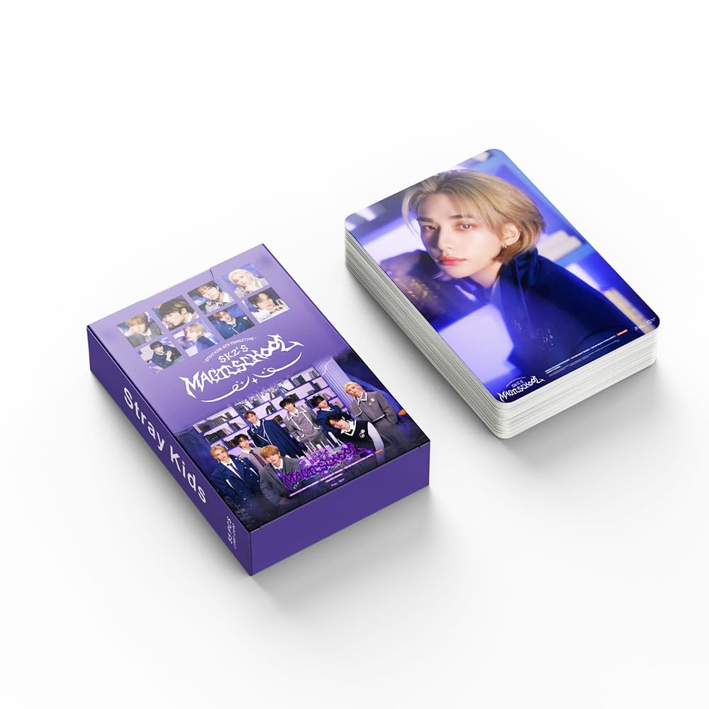 Amazon.com: Funwaretech Stray Kids Magic School Photocards 55Pcs