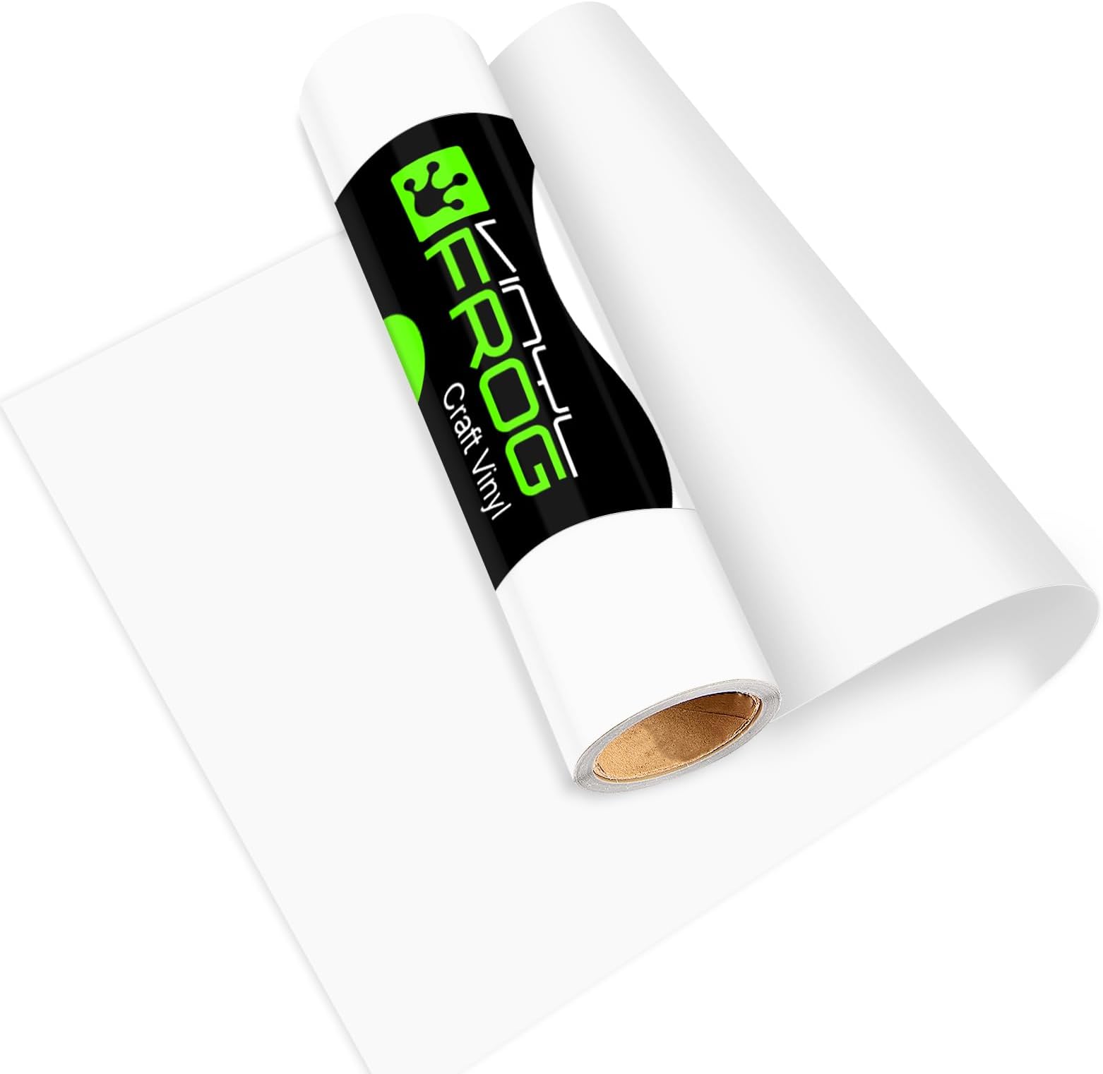 VINYL FROG Matte White Craft Vinyl Roll Self-adhesive Permanent Vinyl 30.5x305cm for Cutting Machine