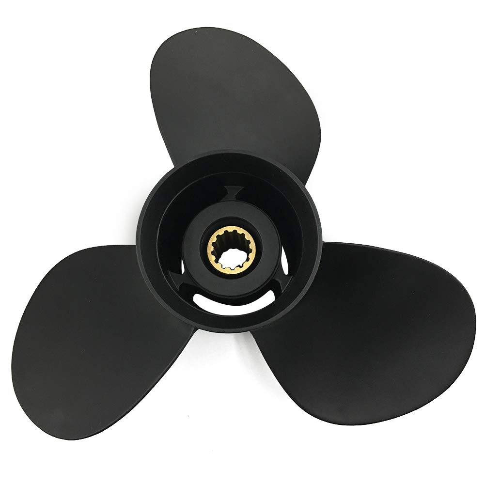 Capitán Propeller Fit Tohatsu Motores fueraborda 35-50HP Aluminio 13 Dientes Spline RH