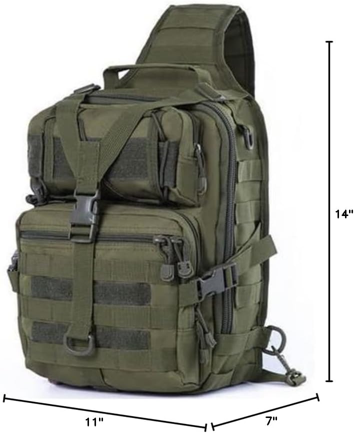 ATBP Tactical Sling Pack Big Crossbody Backpack Over Shoulder Bag Military for Men Hiking Outdoor Sport Gym - Image 7