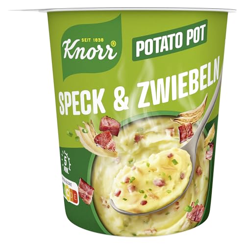 Knorr Potato Pot Speck & Zwiebeln leckeres Kartoffelgericht fertig in nur 5 Minuten 58 g