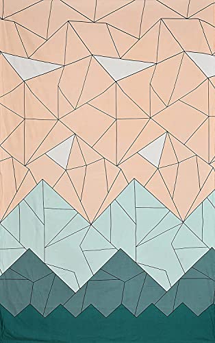 Image of Microfiber Fabric 8Pcs Diwan Blend Set of 60X90 Inch 1Bedsheet 16x16inch 5Cushion Covers 18x28 inch 2Bolster Covers (Multi Stones)