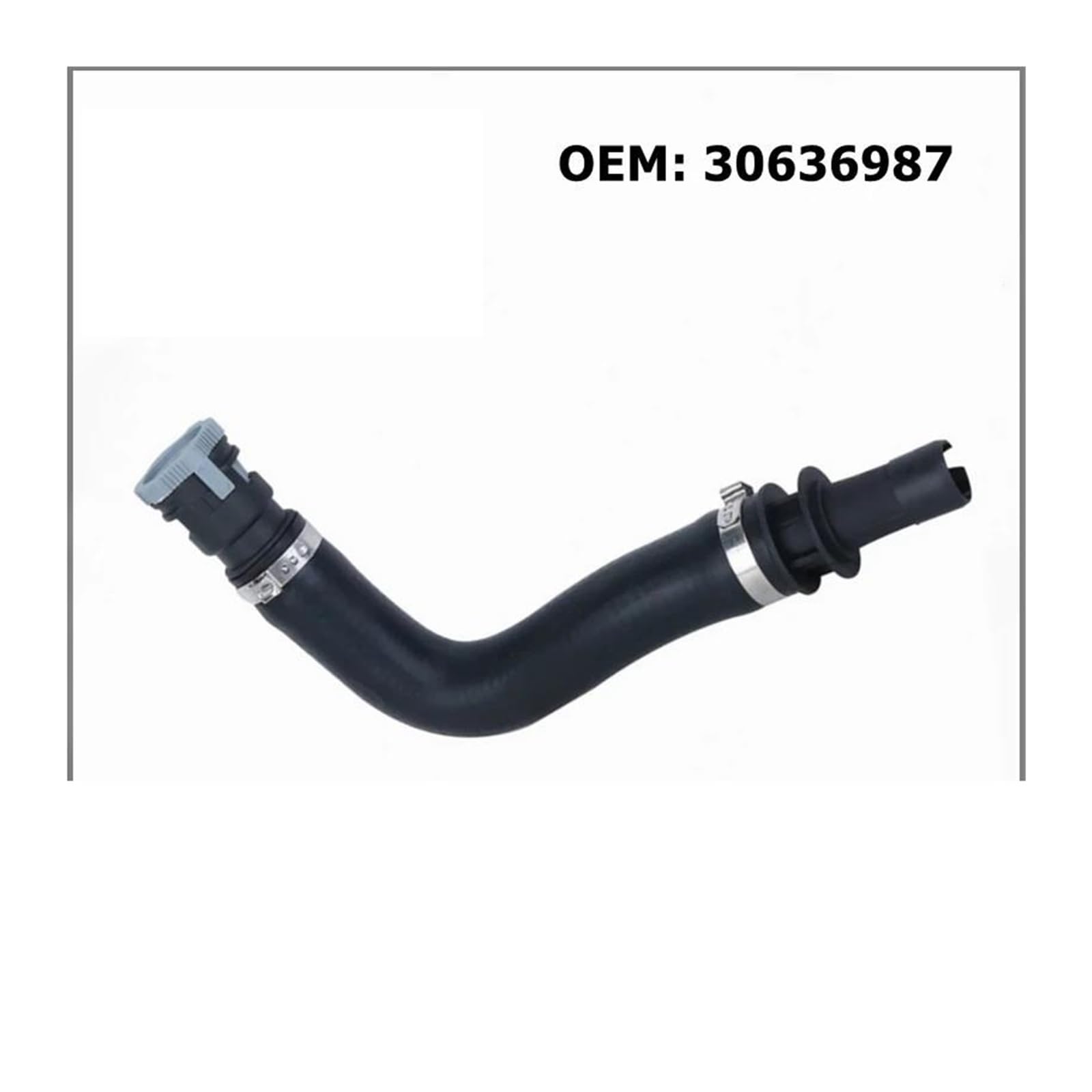 Automotriz para refrigerante de radiador para mang 30636987 Calentador de goma para salida de manguera para manguera para C30 C70 S40 V50 2004-2013