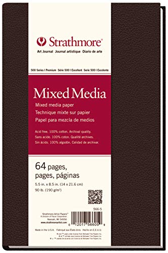 Strathmore Mixed Media Art Journal 14 x 21,6 cm, 64 pagina's (32 vellen)