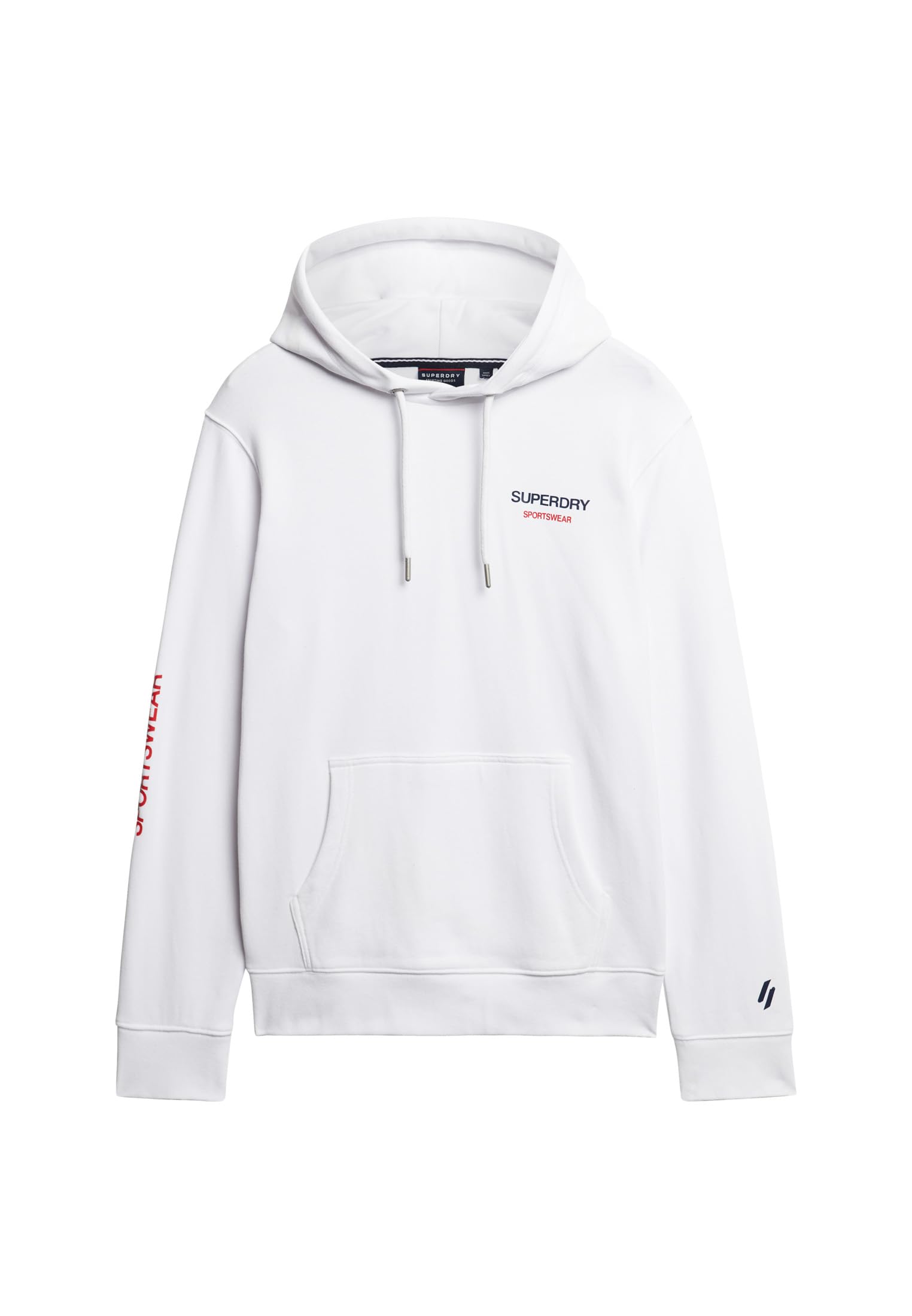 Superdry Men's SUDADERA CON CAPUCHA Sports Hoodie, Brilliant White,
