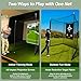 DPFHDCIC Golf Hitting Net 10 ft x 8 ft (W x H) Heavy Duty Golf Practice Net with HD Impact Simulator Screen for Full Swing & Real Ball Training Indoor Outdoor Backyard Garage