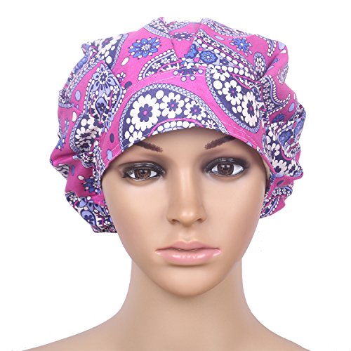 JoyRing 4 Pack Elastic Bouffant Working Caps with Sweatband - Thumbnail 7