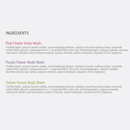 Miniatura 8 de Gel de baño Flower Perfume 40.57 fl oz 1.2 L (amarillo - fresia y jazmín)