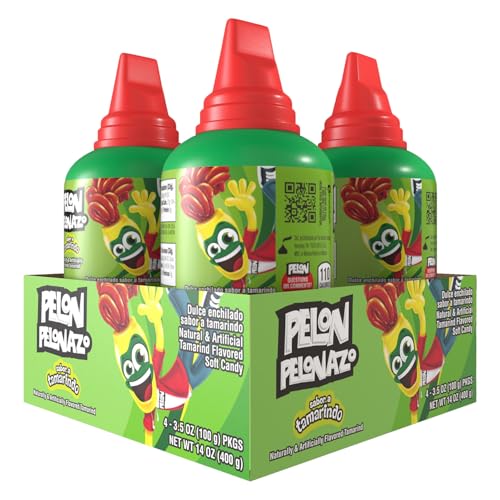 Pelon Pelonazo Mexican Tamarind Candy, 3.5 oz, 4 Count (Pack of 1)