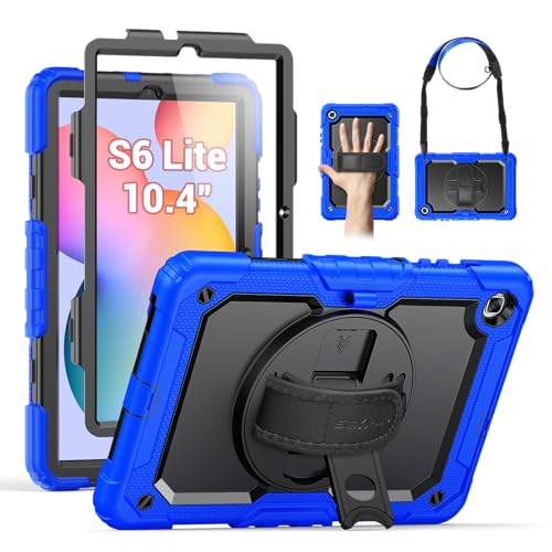 Image of SEYMAC Case for Samsung Galaxy Tab S6 Lite 10.4'' 2024-2020, Blue
