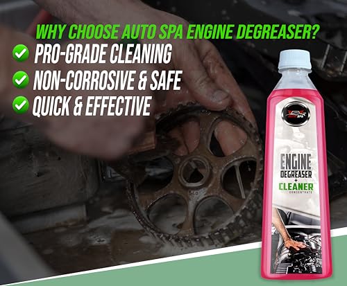 Image of AUTO SPA Heavy Duty Engine Degreaser & All Purpose Cleaner (APC) Concentrated Liquid- 800ML | Bio-Solvent Formula | Safe for Metals, Rubber & Plastics | Eco-Friendly & Biodegradable