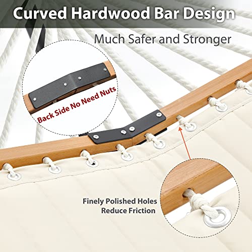 Homgava Two Person Hammock With Stand Heavy Duty, Outdoor Patio Hammock With Portable Steel Stand thumb #6