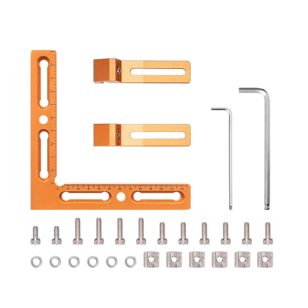 Jnchdghwa CNC Vise& Clamps for T-Slot and Perforated Tables-Positioning Fixtures for CNC Machines-Engraving Applications and DIY Projects Workpiece