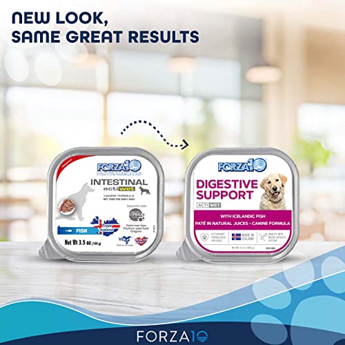 Forza10 Actiwet Canned Intestinal Dog Food, Wet Dog Food Fish Flavor, Gastro Intestinal Dog Food for All Breed and Adult Dogs with Intestinal Disorders, 32 Pack Case of 3.5 Ounce Each - Thumbnail 3