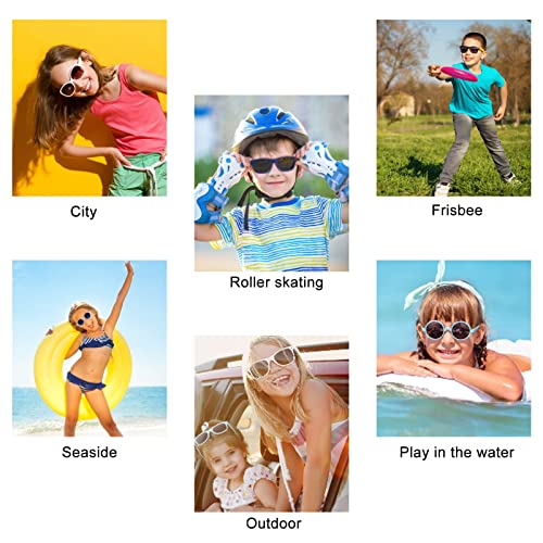 Óculos de sol para crianças,Óculos de sol à prova de UV para meninas atraentes - Óculos de sol com d