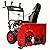 PowerSmart Gas Snow Blower, 24 in. Clearing Width, 20 in. Clearing Height, 13 in. Tire Size, LED Light, Electric Star, Ergonomic Handle, Snowblower for Driveway, Walkway Clearing