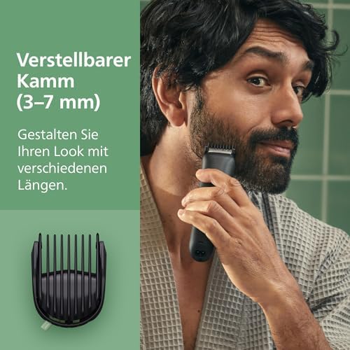 Bild 5 - Philips Multigroom 3000er-Serie All-in-One 7-teiliger Trimmer: Rasierer und Haarschneider für Gesicht und Kopf, selbstschärfende hautfreundliche Klingen, zehn Längeneinstellungen, Modell MG3930/15